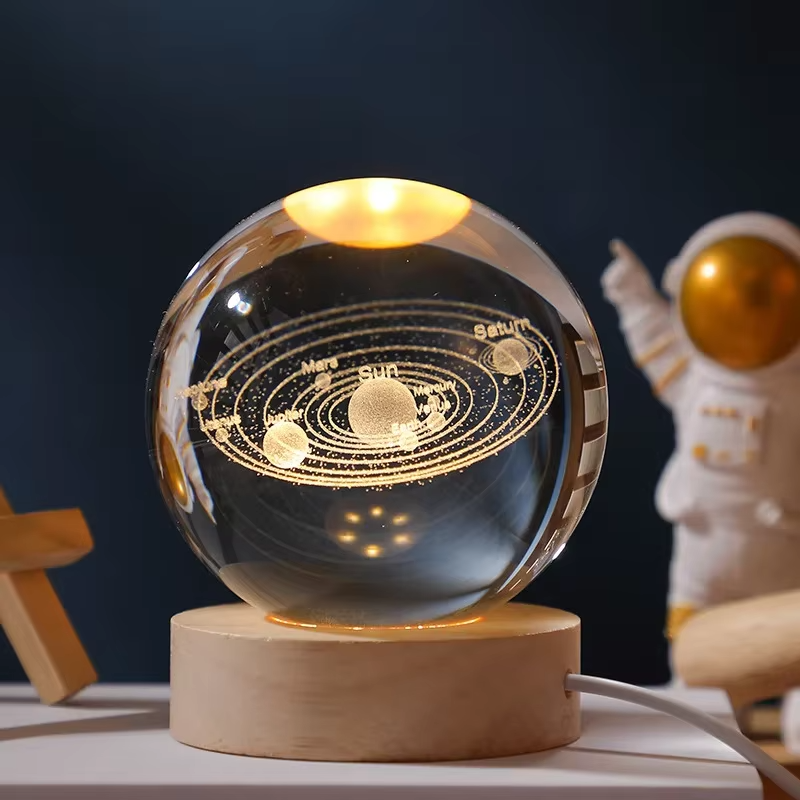 3D Crystal Ball – Solar System(1 Color Base)